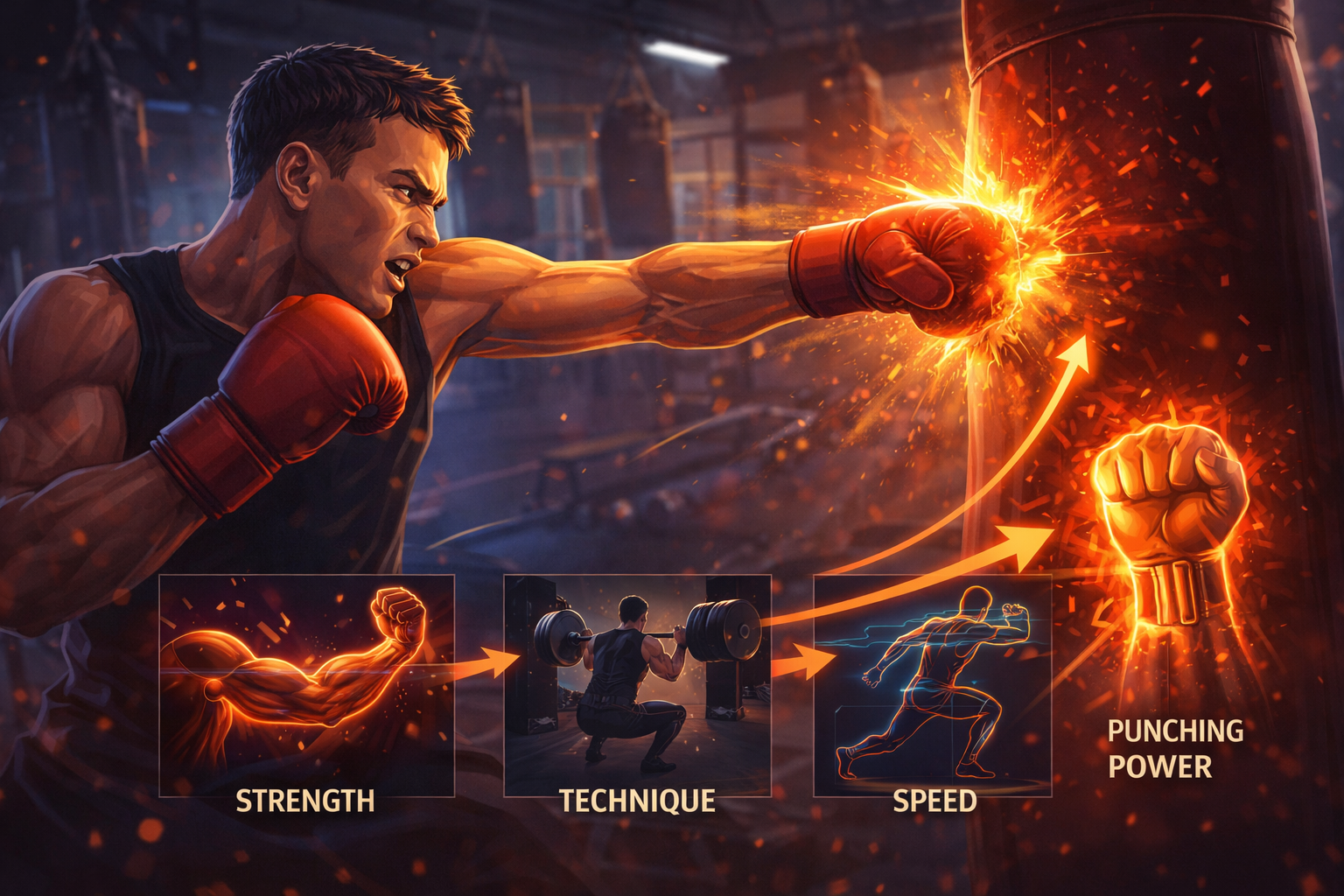 Kako razviti snagu udarca u boksu