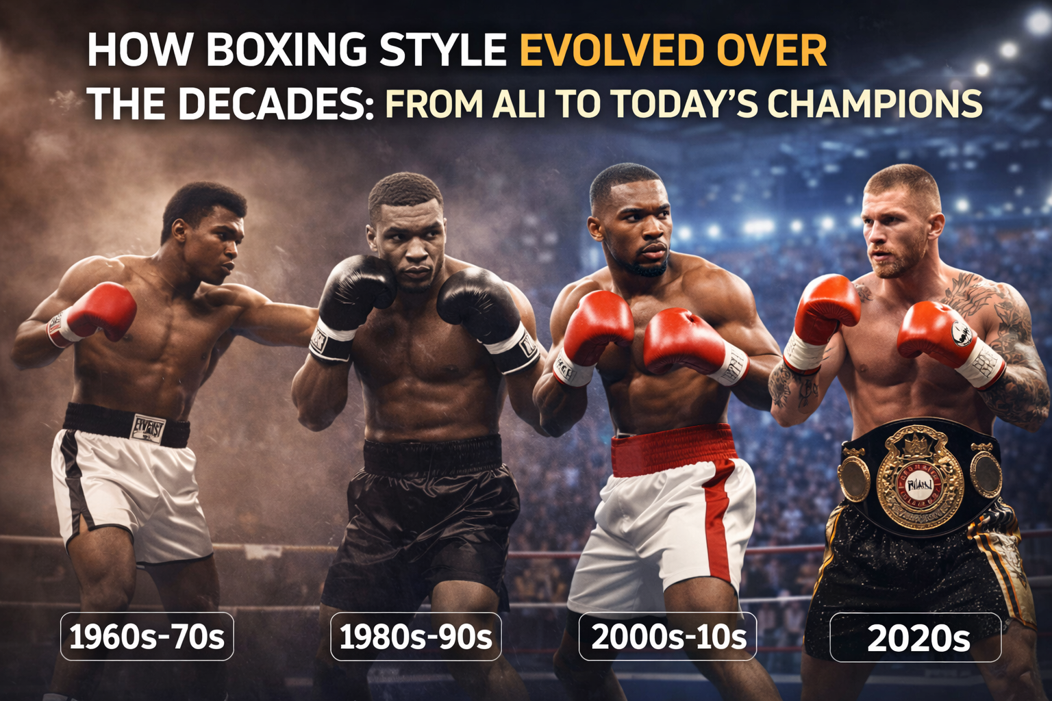 Kako se menjao stil boksa kroz decenije: od Ali-ja do današnjih šampiona
